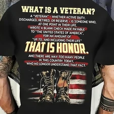 Men's Veteran Tribute Graphic T-Shirt- "That Is Honor" Graphic T-shirt