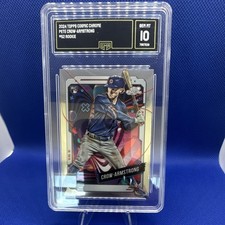 Topps 2024 Cosmic Chrome Pete Crow-Armstrong #52 Rookie GMA 10 Cubs MLB Base