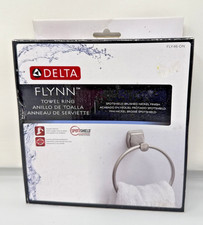 Delta Flynn Towel Ring FLY46-DN , Brushed Nickel Finish NEW/Open Box Read