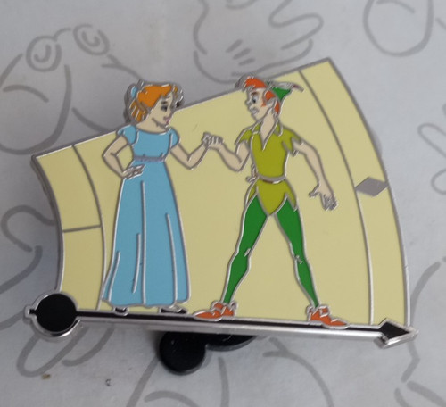 Peter Pan and Wendy Standing on Big Ben Clock Hands Disney Pin 170997