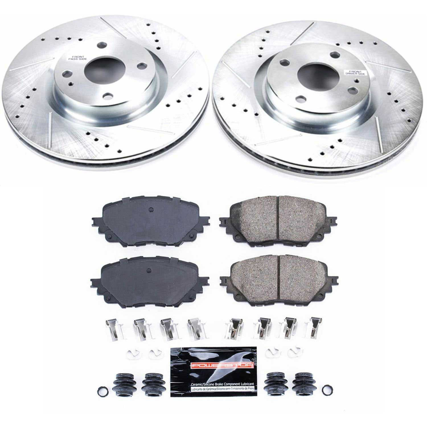 Power Stop K7358 Z23 Evolution Sport 1-Click Front Brake Kit
