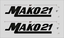 MAKO BOAT 21 DECALCOMANIE BARCHE DECALCOMANIE LOGO scafo ricambio Messaggio me per misura personalizzata