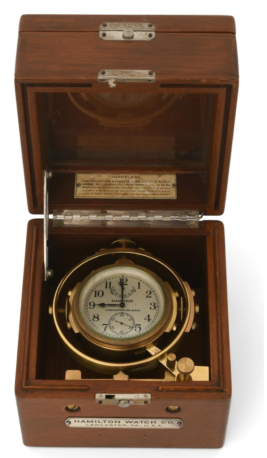 Hamilton Watch model 22 Deck Chronometer Watch ra… - image 9