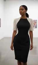 Gorgeous women dress xscape new size 8 Siver/Black