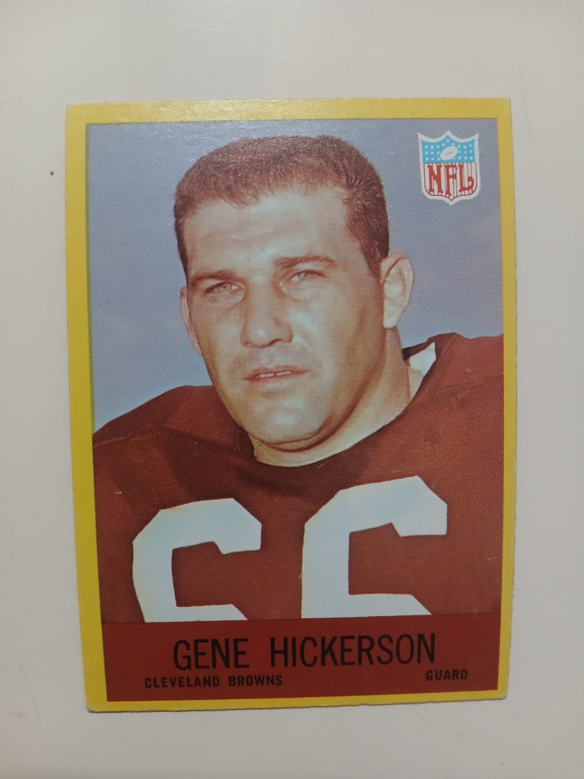 1967 NFL Philadelphia Gum Set Gene Hickerson #42 Cleveland Browns No Creases HOF