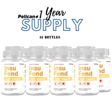 Insu Fend- Blood Sugar Support- 12 Bottles- 720 Capsules