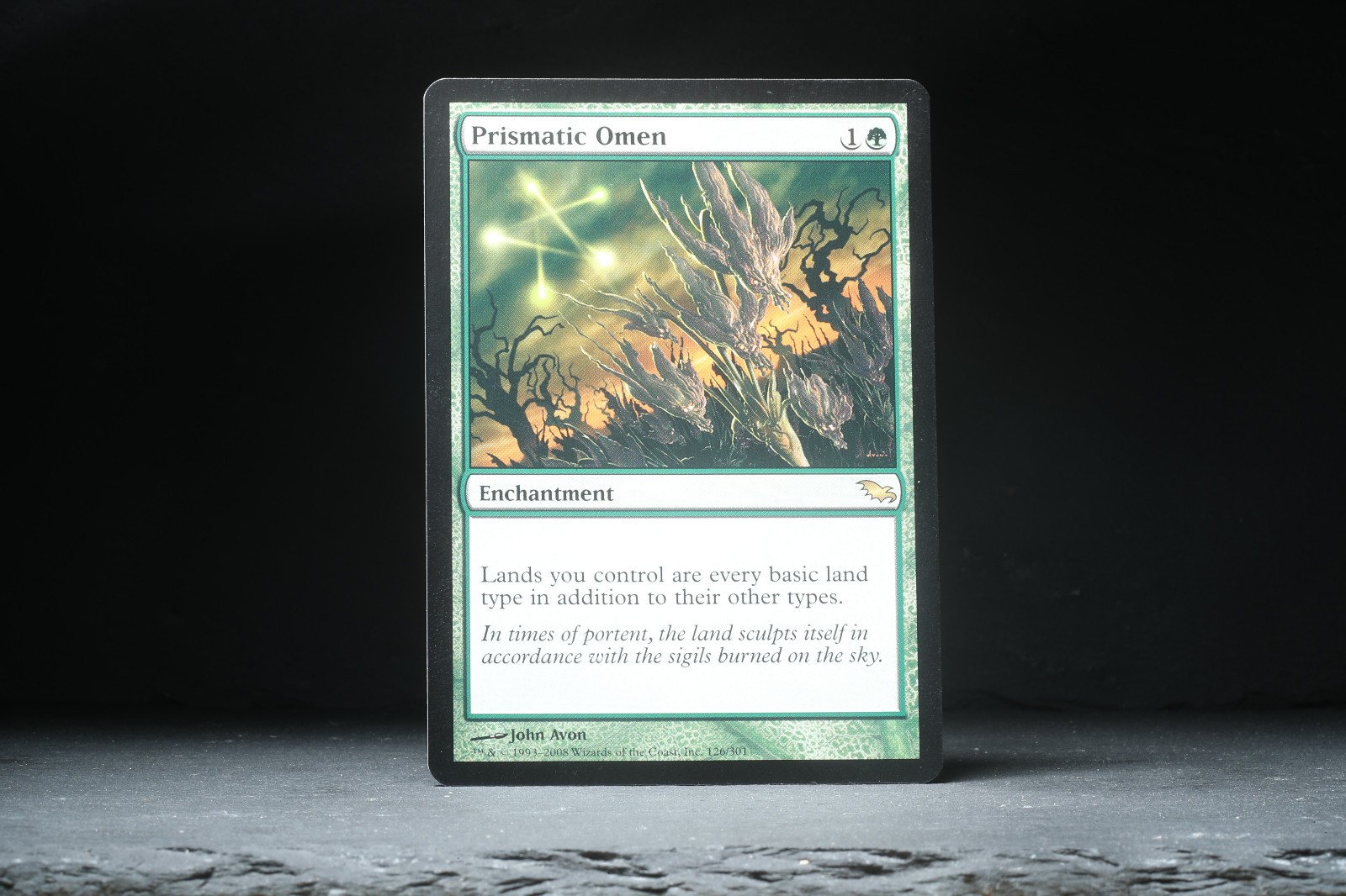 Magic: The Gathering Shadowmoor Rare Prismatic Omen (Lightly Played)