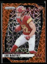 2024 Panini Prizm Orange Lazer Luke McCaffrey #367 Commanders RC