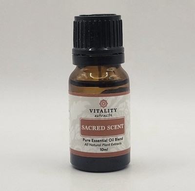 Vitality Extracts   SACRED SCENT  Pure Essential Oil Blend   10ml   New & Sealed