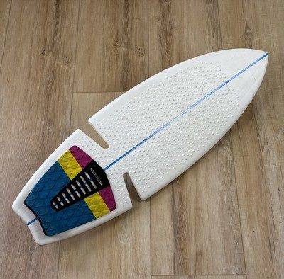 Rip Curl RipStik Caster Board Waveboard 2-Wheel White w/ Blue Stripe
