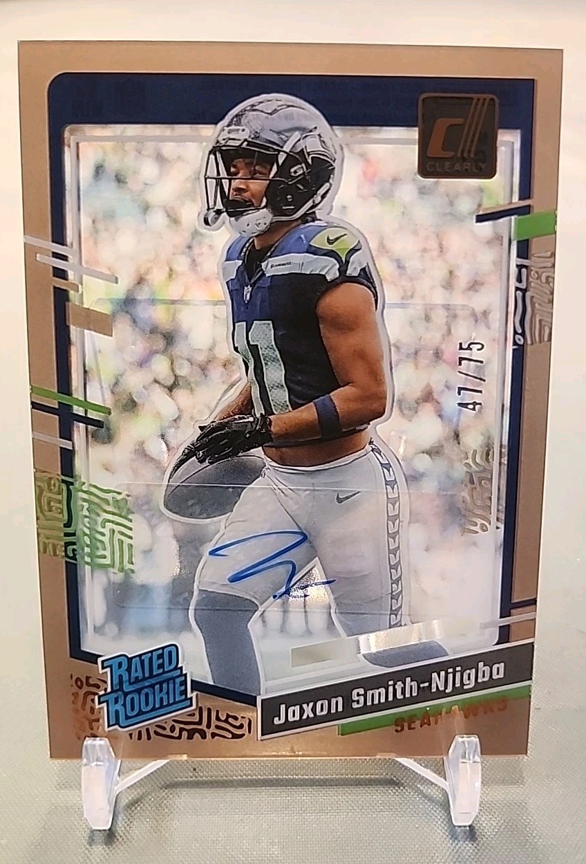 2023 Panini Clearly Donruss - #67 Jaxon Smith-Njigba Rated Rookie Bronze /75