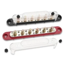  Power Distribution Block Bus Bar, 6 x 5/16" Posts, 10 x #8 Screws 6*5/16"