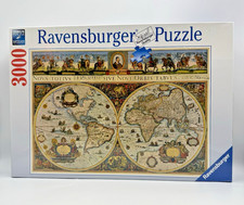 Ravensburger 3000 Piece Puzzle Blaeu World Map 1665 Sealed Germany 170548 VTG