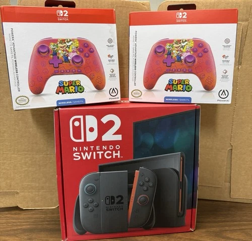 nintendo switch 2 console With Two Super Mario Controllers…