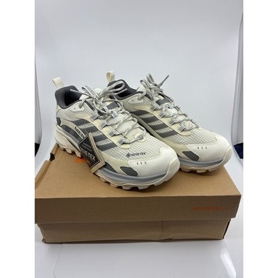 Merrell Moab Speed 2 GORE-TEX Mens 9 Cream Grey Hiking Shoes J037521 NEW