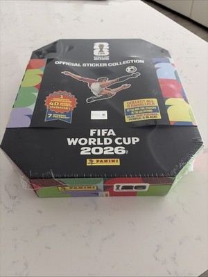 Costco Exclusive 2026 Panini Soccer FIFA World Cup Sticker Stadium Box HardCover