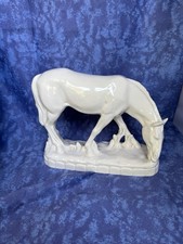 Art Deco Pferd Keramik  ca. 23 x21 cm signiert 9213