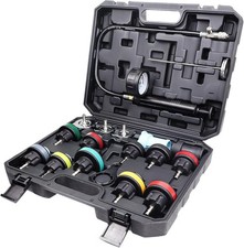 Universal Radiator Pressure Tester Kit 18 Pcs, Coolant Pressure Tester Set