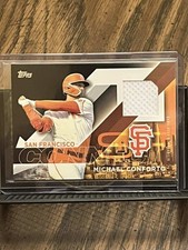 MICHAEL CONFORTO 2024 TOPPS CITY CONNECT SAN FRAN GIANTS WORN JERSEY PATCH RELIC