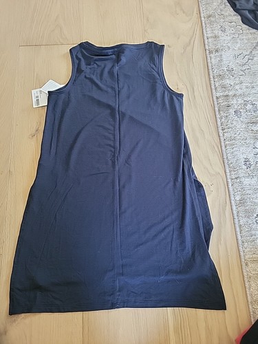 Neu mit Etikett Athleta Tanktop mit Seitenschlitz marineblau XXS - Bild 3 von 5