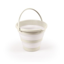 DOLU Foldable Baby Bath Bucket, Compact Toddler Wash Tub, Ages 6 Months, Beige