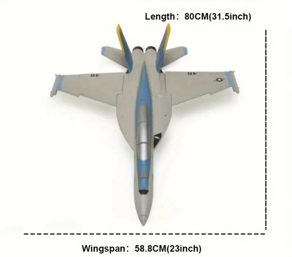 Estabilizador de vuelo Hobby King RC F-18 EDF (4S) 50 mm 12 hojas 588 mm WingSpan EPO Foto 2 de 4