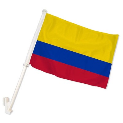 Colombia Double Sided Car Flag Colombian Car Window Flag Colombia Flag
