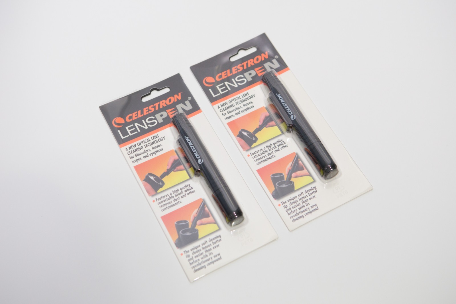 (2) NEW - Celestron 93575 LensPen Optics Cleaning Tool, Blac