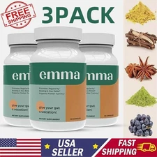 3PACK Emma Relief Supplement KONSCIENS KETO for Gut Bloating -60 Capsules xuez