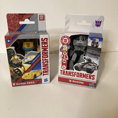 Hasbro Transformers Bumblebee Yellow Megatron Gray Figure Collectible Authentic
