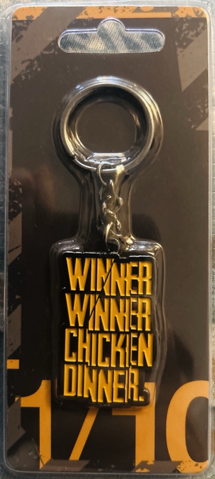 Official Players Unknown Battlegrounds PUBG Winner Winner Chicken Dinner Keyring