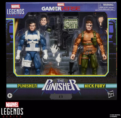 Hasbro Marvel Legends Series Gamerverse Punisher & Nick Fury 2er Set G1871 Neu