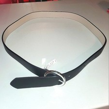 Women's Black Belt Size Medium - Classic Elegance, 40 Inches Long, 1 Inch Wide