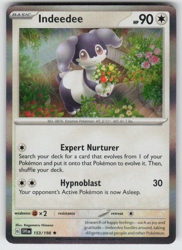 Holo Indeedee 153/198 Rare SV01: Scarlet & Violet Base Set
