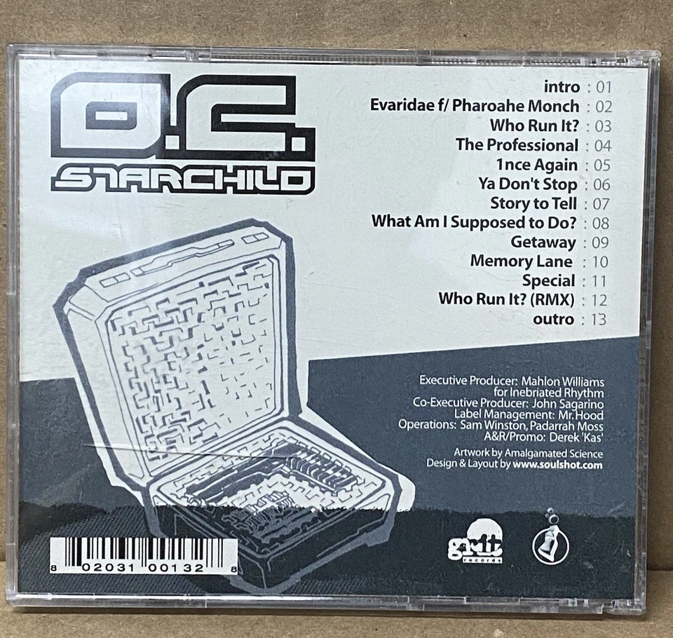 O.C. - Starchild  CD Album 2005 Grit Records Hip Hop Boom Bap NM Foto 4 de 4