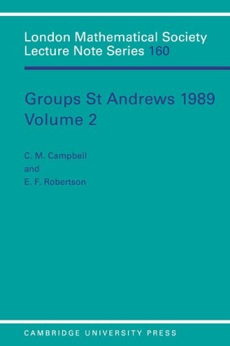 LMS: 160 Groups St Andrews Volume 2: Internatio. Campbell<|