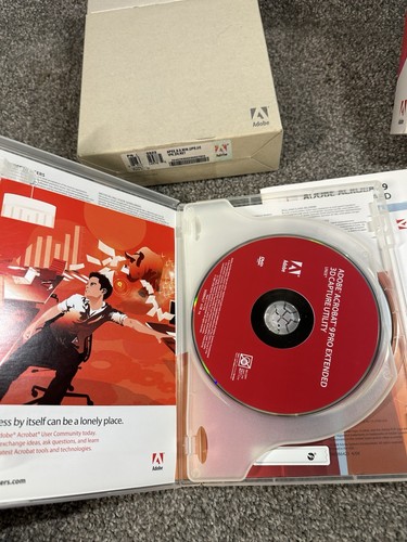 Adobe Acrobat 9 Pro Extended Windows Education with Original Box & Code - EUC - Picture 3 of 5