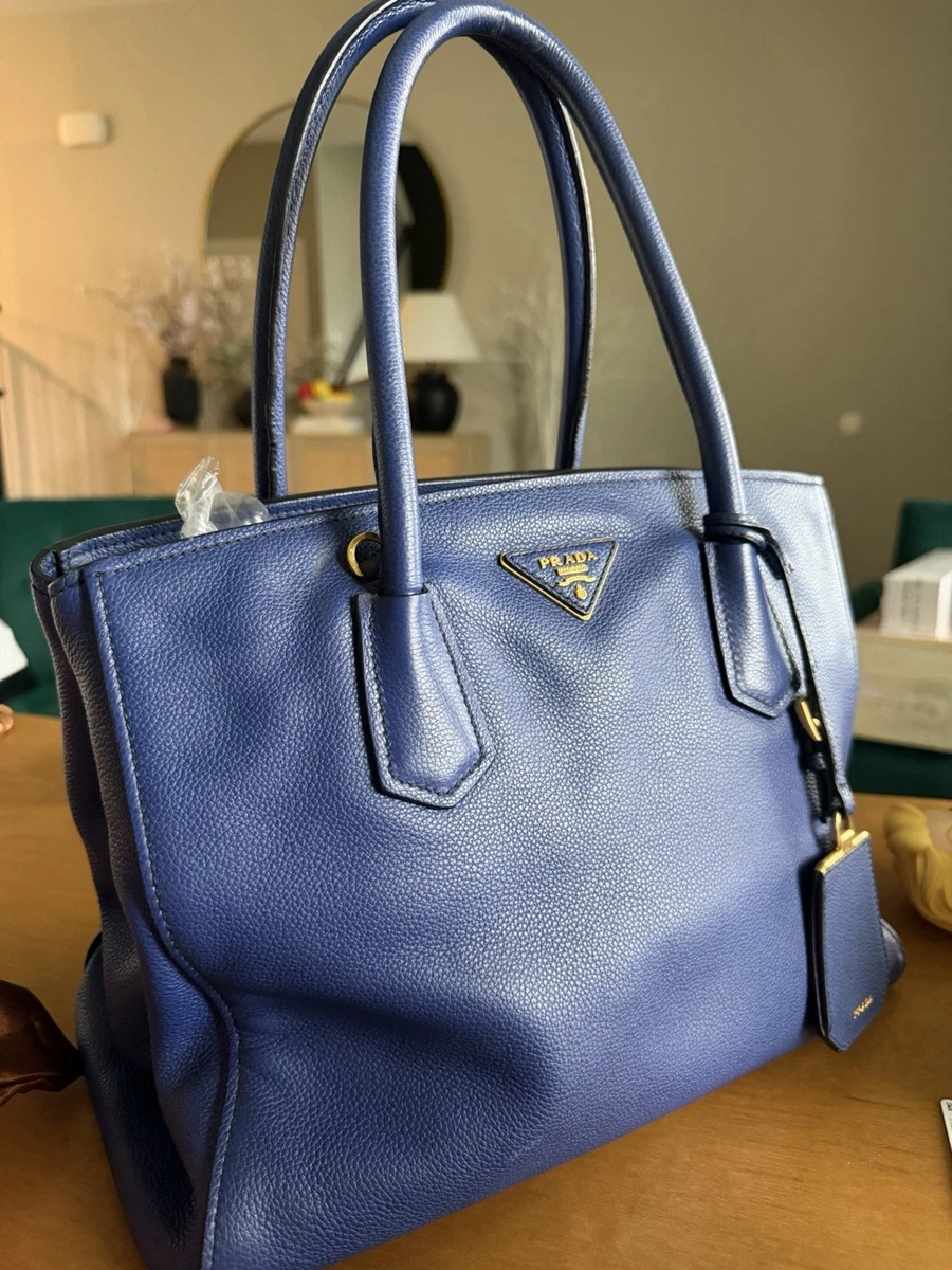 PRADA Leather Exterior Blue Bags & Handbags for Women for sale | eBay