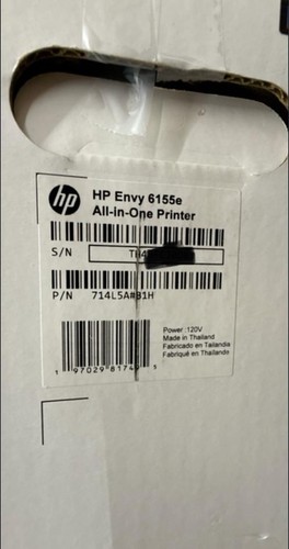 HP Envy 6155e All-in-One Inkjet Printer, Color Mobile Print, Copy, Scan, Mobile - Picture 3 of 3