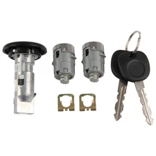 Ignition Key Switch Cylinder Kit with 2 Keys and Door Locks For 01-07 Chevrolet
