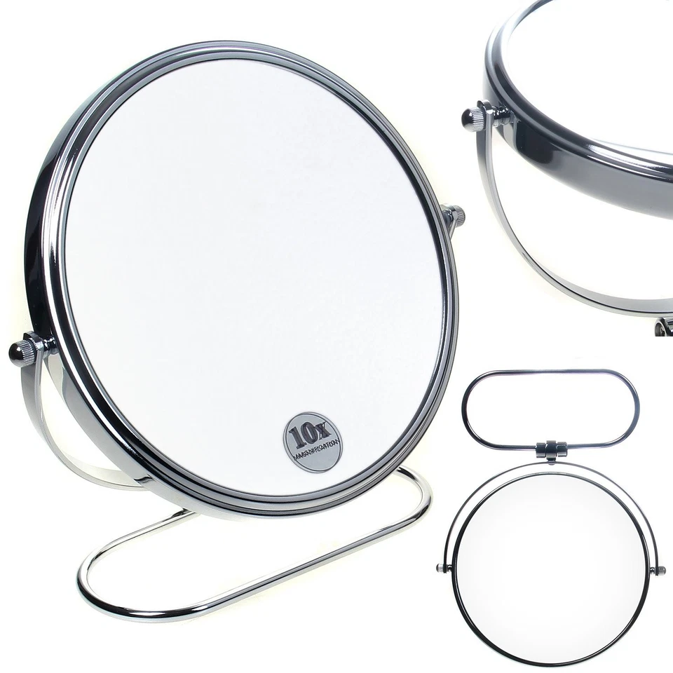 TUKA Miroir Maquillage Pliable x5 Grossissement 8 Miroir Cosmétique sur Pied - Photo 3/4