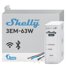 Shelly Pro 3EM 3EM-63W Wi-Fi Power Meter Single Phase Photovoltaic DI