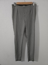 Calvin Klein Vintage 90s Houndstooth Black And White Stretchy Pants Sz 8 Womens