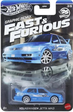 Hot Wheels VW VOLKSWAGEN JETTA MK3 GRAPHIC REMIX 25 ANNI FAST & FURIOUS SILVER