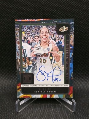 2025 Panini Impeccable WNBA Sue Bird Timeless Moments Auto /49 On Card Autograph