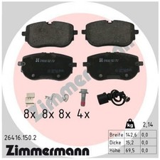 Satz Bremsbeläge Bremsklötze vorne für Skoda Elroq PYL Enyaq 4 5AC 5AZ | 2388