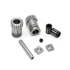 7PCS Double Drive Stainless Steel Extruder Gear Replacement Kit for 3D Printers