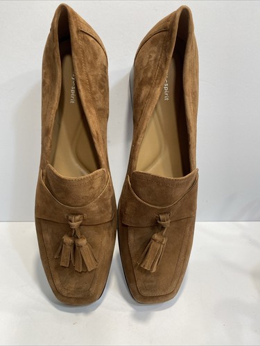 Easy Spirit Drew braune Damen-Loafer mit eckiger Zehenpartie und Quaste Größe 12M - Bild 7 von 7