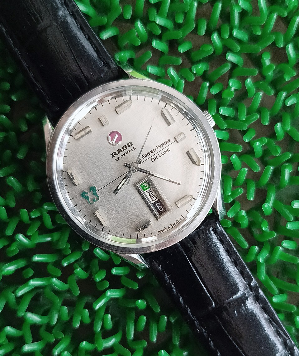 RADO Green Horse 自動巻き腕時計 30ジュエル　11751 VINTAGE RADO 30 JEWEL WRIST WATCH GREEN HORSE DELUXE WORKING