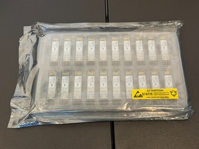 Lot of 20 FiberStore 10G SFP+ SR Optics   850nm 300m   10G-SFPP-SR   New